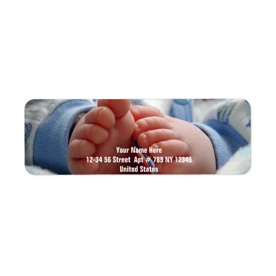 Cute Baby Feet Return Address Label