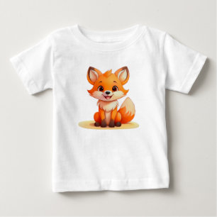 Cute Baby Fox – Adorable Kids T-Shirt Design