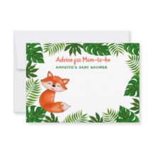 Cute Baby Fox | Baby Shower | Advice For Mom-To-Be