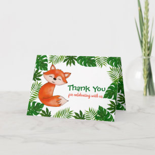 Cute Baby Fox BABY SHOWER MERCI