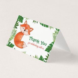 Cute Baby Fox BABY SHOWER MERCI