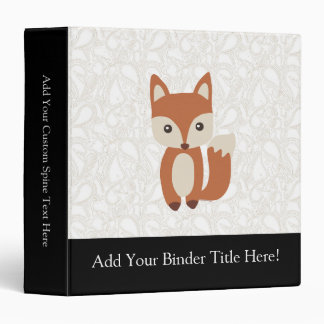 Cute Baby Fox Binder