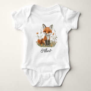 Cute Baby Fox Bodysuit