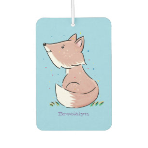 Cute baby fox cartoon illustration air freshener