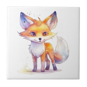 Cute Baby Fox Ceramic Tile