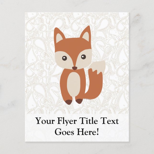 Cute Baby Fox Flyer (Front)