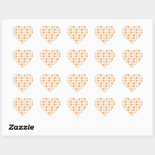 Cute Baby Fox Happy Mothers Day Wild Animal Lover Heart Sticker