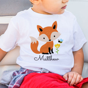 Cute Baby Fox Kid Personalized T-Shirt