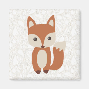 Cute Baby Fox Magnet