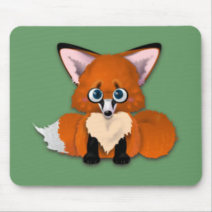 Cute Baby Fox Mouse Pad
