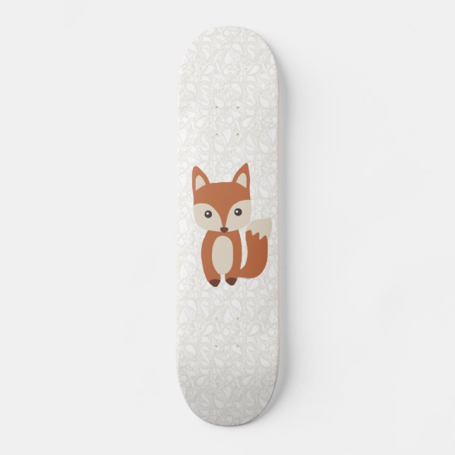 Cute Baby Fox Skateboard (Front)
