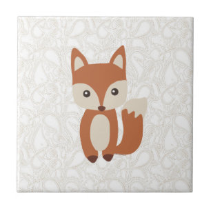 Cute Baby Fox Tile