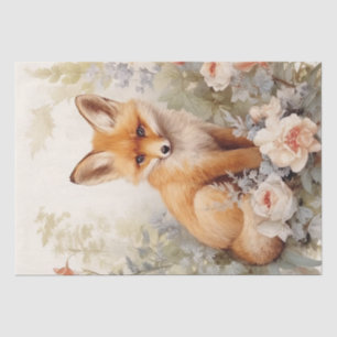 Cute Baby Fox Tissue Paper