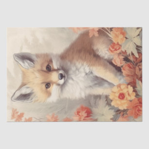 Cute Baby Fox Tissue Paper