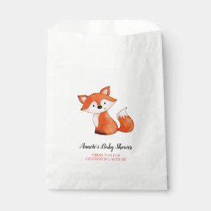 Cute Baby Fox Woodland Baby Shower Thank You Favour Bag