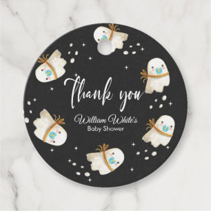 Cute Baby Ghost Halloween Fall Thank You Favour Tags