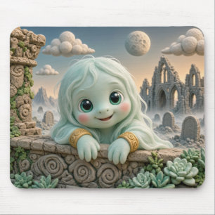 Cute Baby Ghost, Mythical Mouse Pad