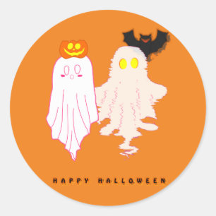 Cute Baby Ghosts Halloween Sticker
