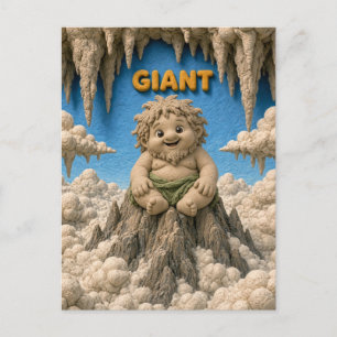 Cute Baby Giant, Mythical Postcard