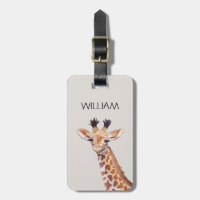 Cute Baby Giraffe Custom Name