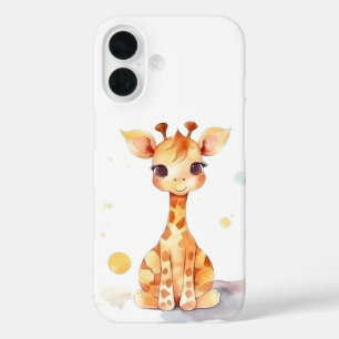 Cute Baby Giraffe iPhone 16 Coque