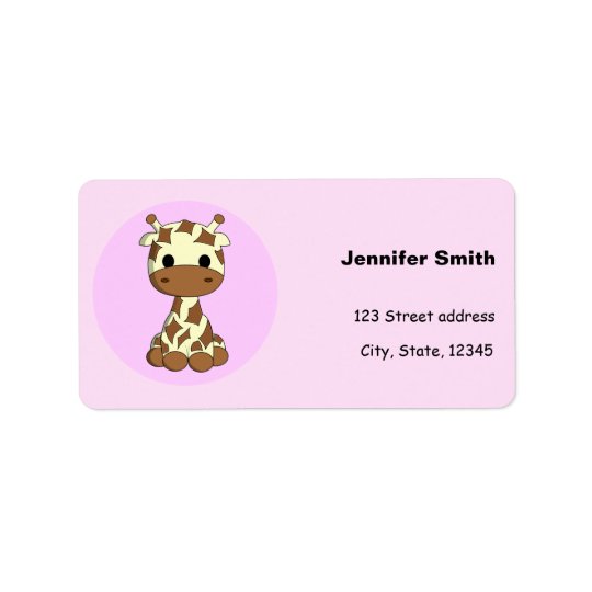 Cute baby giraffe kawaii cartoon girls