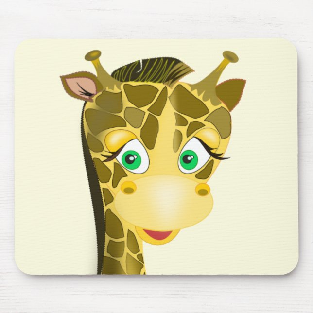 Cute Baby Giraffe - Mouse Pad (Front)