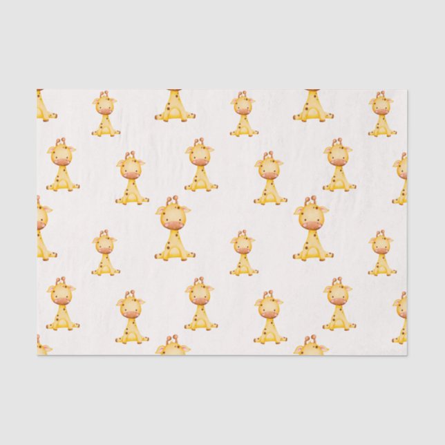 Cute baby giraffe tissue paper (Front)