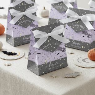 Cute Baby Girl Bats Halloween & Fall Favor Box