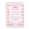 Cute Baby Girl Blush Pink Bow & Gold Baby Shower