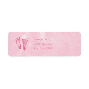 Cute Baby Girl Footprints With Name