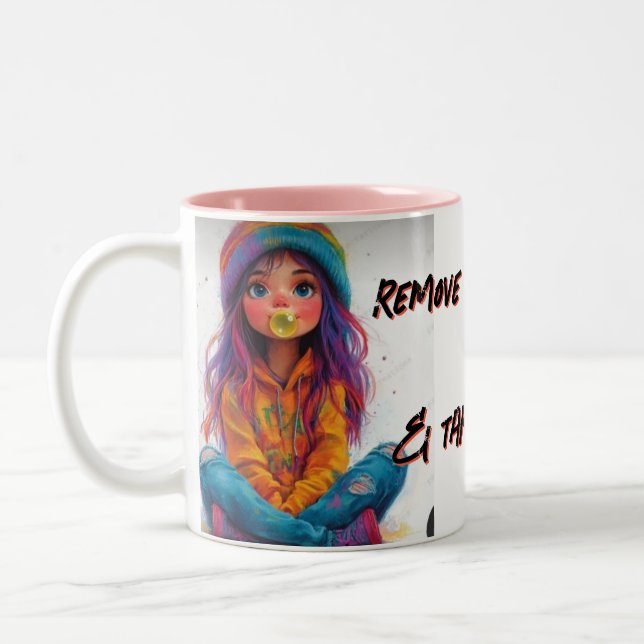 CUTE BABY GIRL IMAGE THAT,S SOME ✍️ THERE Mug (Left)