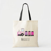 Cute Baby Girl's Locomotive Train and Name