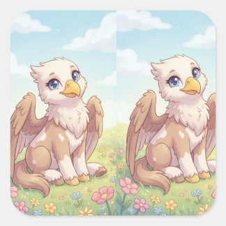 Cute Baby Griffin Sticker | Whimsical Fantasy