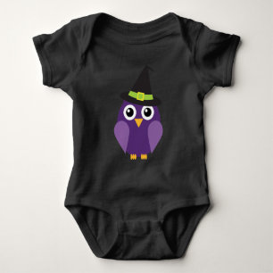 Cute Baby Halloween Owl Bodysuit