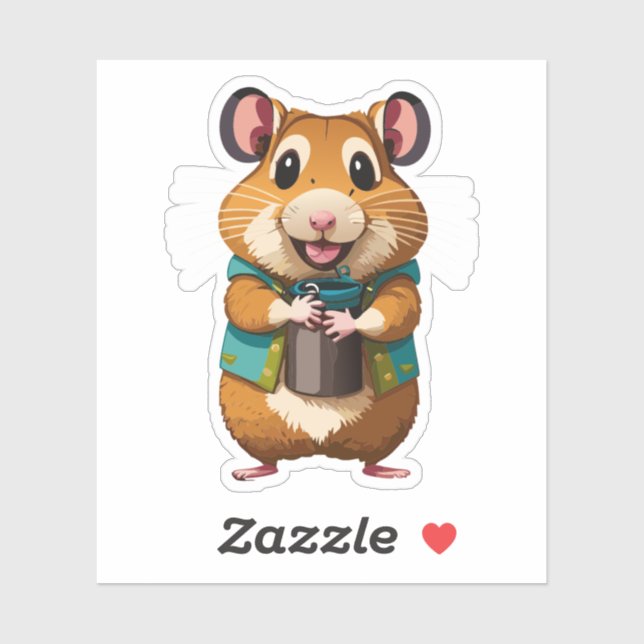 Cute Baby Hamster Cartoon Charactor (Sheet)