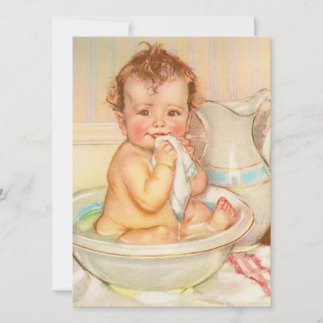Cute Baby Having a Bath (Front)