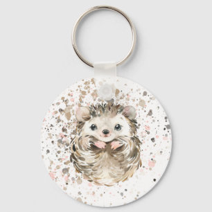 Cute Baby Hedgebog Keychain