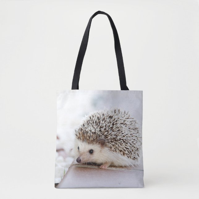 Cute Baby Hedgehog Animal Tote Bag (Front)