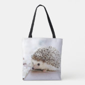 Cute Baby Hedgehog Animal Tote Bag (Back)