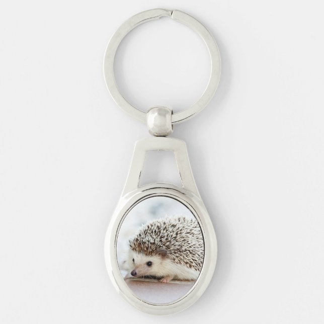 Cute Baby Hedgehog Keychain (Front)