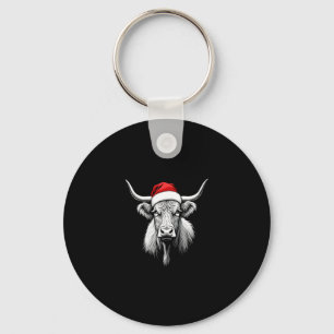 Cute Baby Highland Cow Christmas Santa Gifts Xmas  Keychain