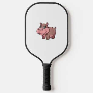 Cute Baby Hippo Moo Deng Tank Top_1 Pickleball Paddle