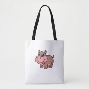 Cute Baby Hippo Moo Deng Tank Top_1 Tote Bag