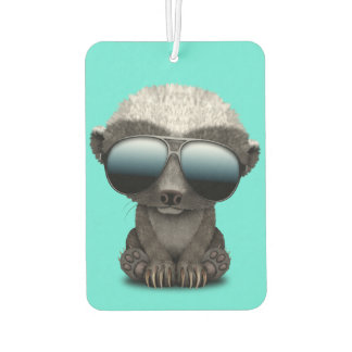 Cute Baby Honey Badger Wearing Sunglasses Air Freshener