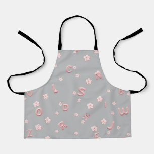 Cute baby kids ABC Alphabet flower Children B2S Apron