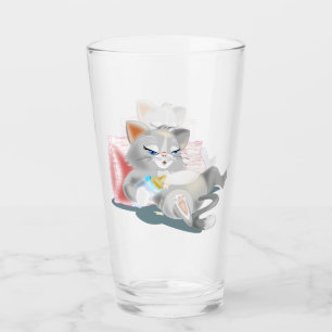 Cute Baby Kitty Glass