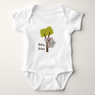 Cute Baby Koala Bear and Mommy For Babies Bodysuit