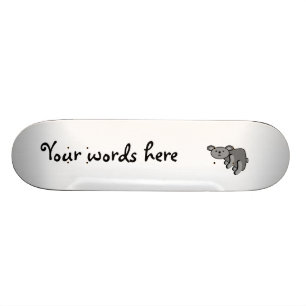 Cute baby koala bear skateboard