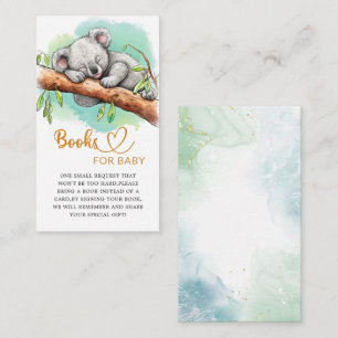 Cute baby koala books for baby ticket  enclosure card